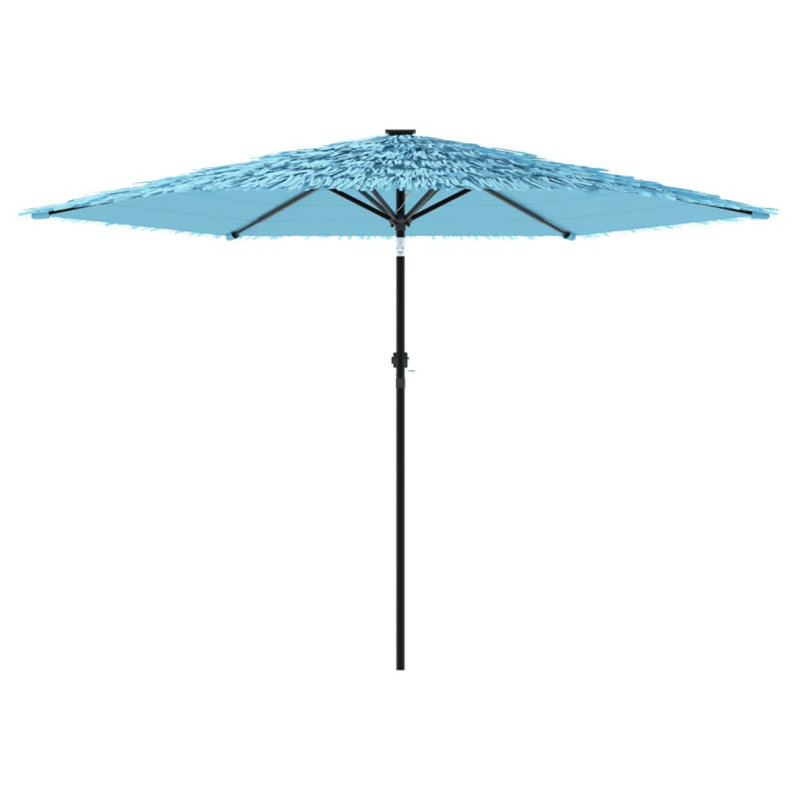 Beach Parasol, Blue / White / Grey, 225cm H x 288cm W x 288cm D