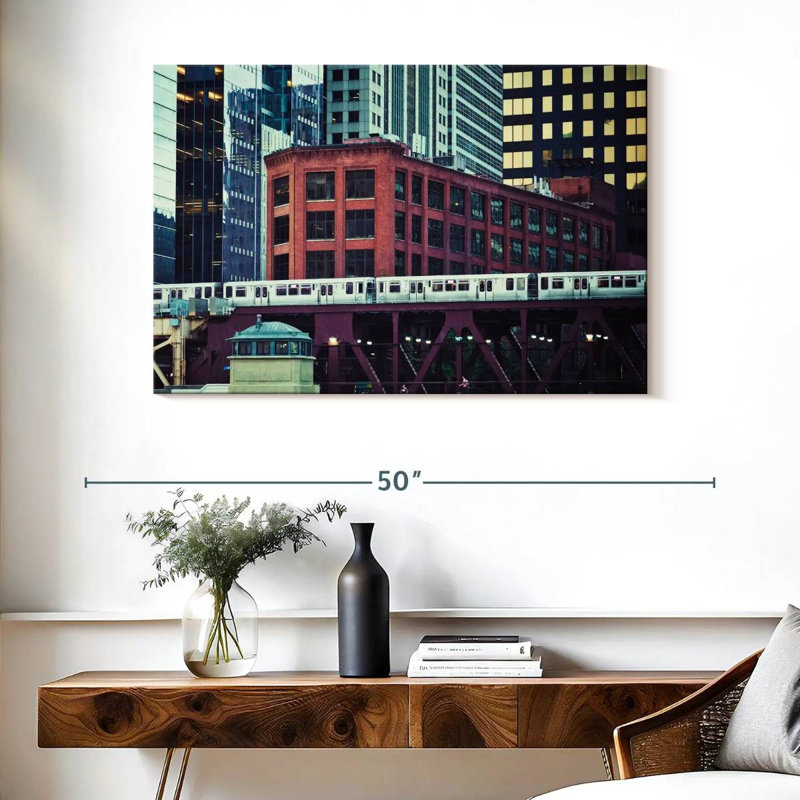 Nicci Railway In Chicago, 26" H x 39" W