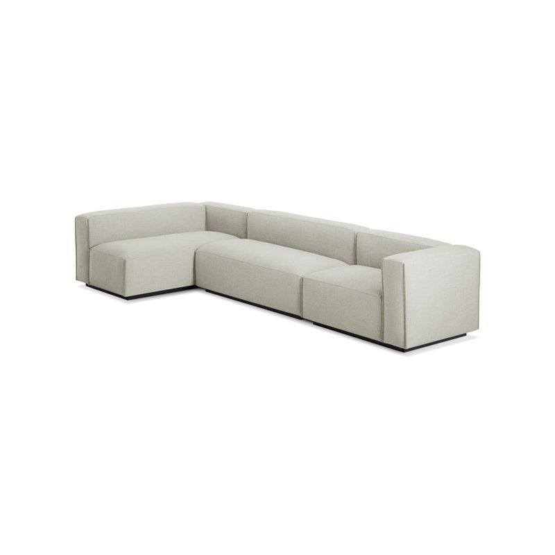 Cleon Modular Sectional, Maharam Mode in Clavicle 100% Polyester, Left Hand Facing