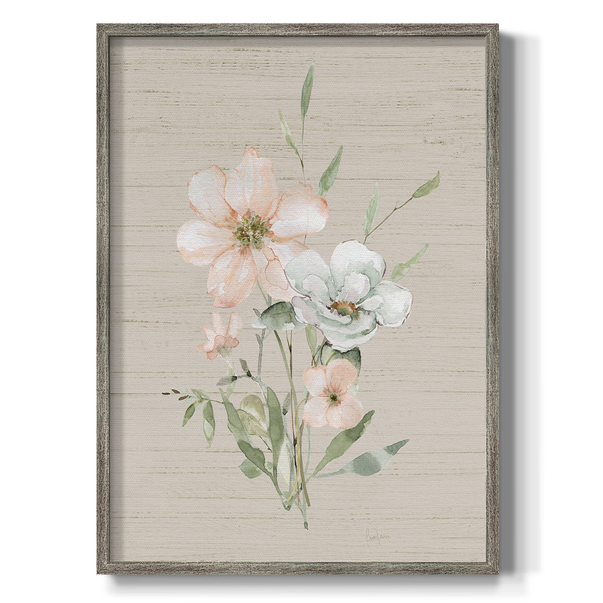 Red Barrel Studio Organic Botanical I Framed Print - Solid Wood 49780 ...