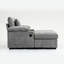 Chaise moderne avec lit en chenille, ports de charge et accoudoir à abaissement lent pour la conversion de lit surdimensionné recouvert de lit-623994162
