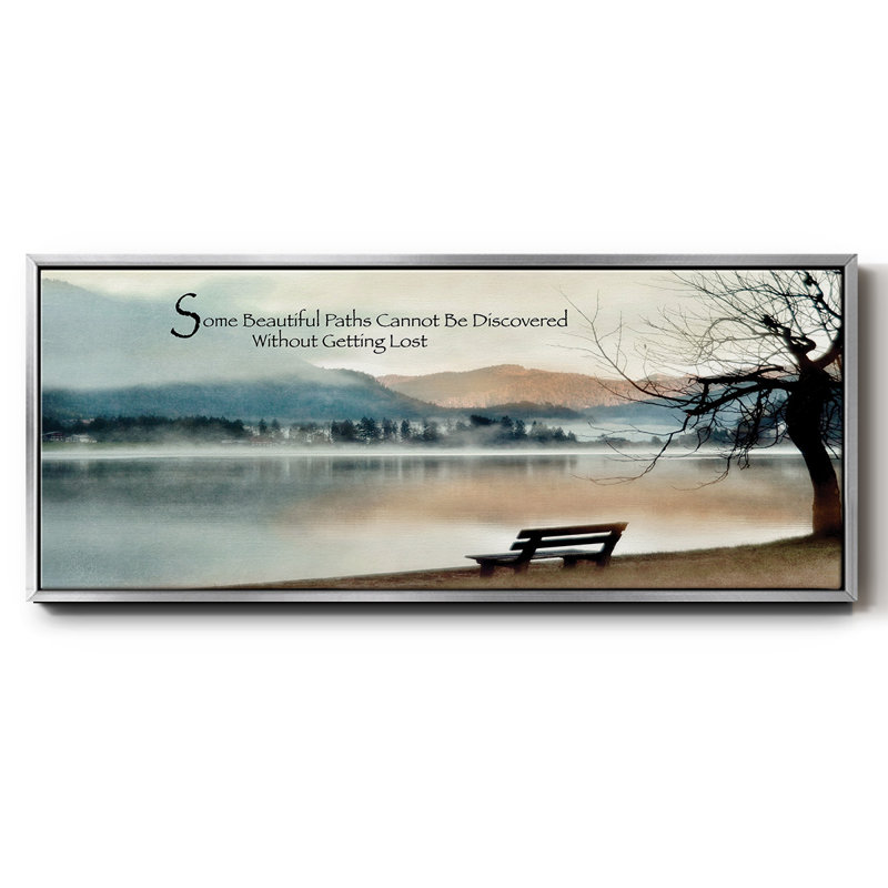 Beautiful Paths, reproduction d'art sur toile, H 8 po x l 20 po x P 1,5 po, Argent