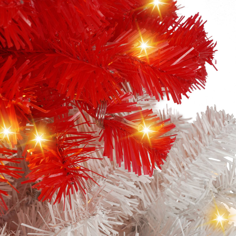 Arbre de Noël artificiel avec canne de bonbon 6 pi Julia