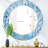 Geode Interior with Light Blue crystals - Modern Wall Mirror-46009263