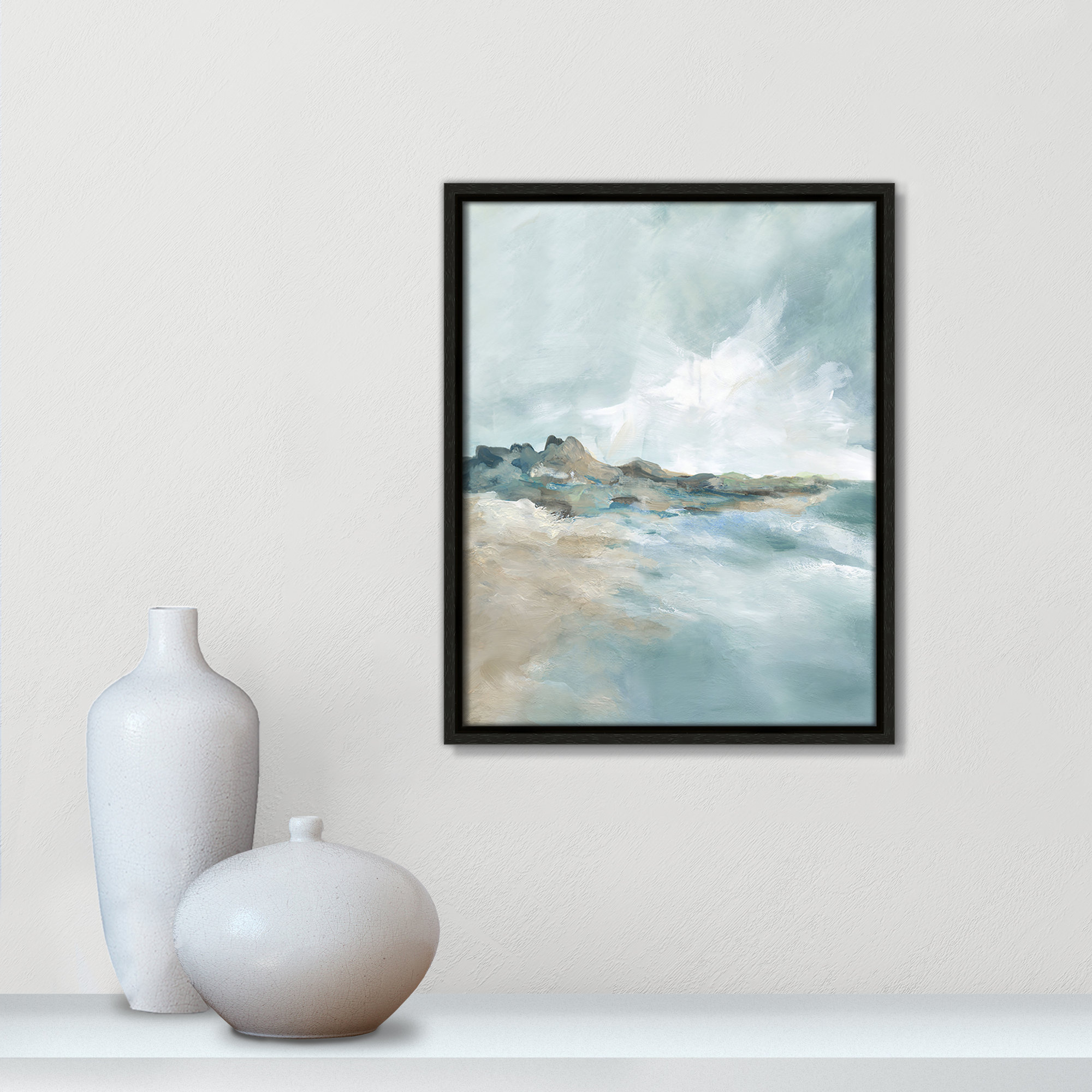 Sandpoint Print by Carol Robinson, 15.5" H x 12.5" W, Espresso