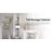 69“ Tall Bathroom With 2 Barn Doors, Narrow Storage Bookcase, Freestanding Display Shelf-1384055177
