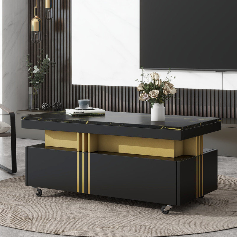 Maryjoan Coffee Table, Black