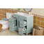 Meuble-lavabo de salle de bain, construction en bois massif, lavabo en céramique, 3 tiroirs, tablettes réglables, rangement silencieux pour portes en bois de 36 po, porte à fermeture en douceur,