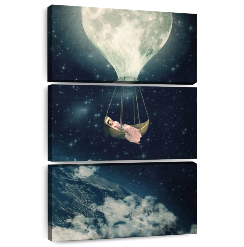 Kelan The Moon Carries Me Away, 57" H x 36" W