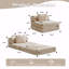 Canapé à compression, canapé-lit à plancher convertible à structure fixe, canapé modulaire monoplace sans os, tissu chenille-706886057