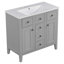 Meuble-lavabo 36 po à cinq tiroirs-1332463097