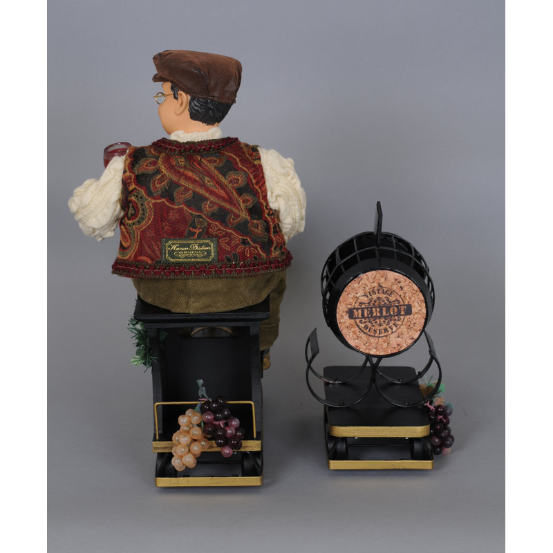 Delivery Train 2 Piece 2 Bottle Tabletop Wine Bottle Rack Set