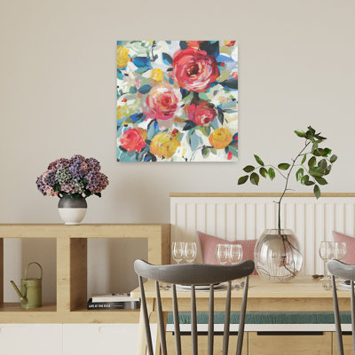 Roses rouges, romantique, fantaisiste, fantaisiste, art printanier