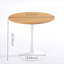 Table de salle à manger 31,5 "avec plateau en tulipe couleur Mid-Century pour 2 à 4 personnes avec plateau rond en MDF, table de salle à manger à piédestal, table basse de loisirs-526882398-526882395