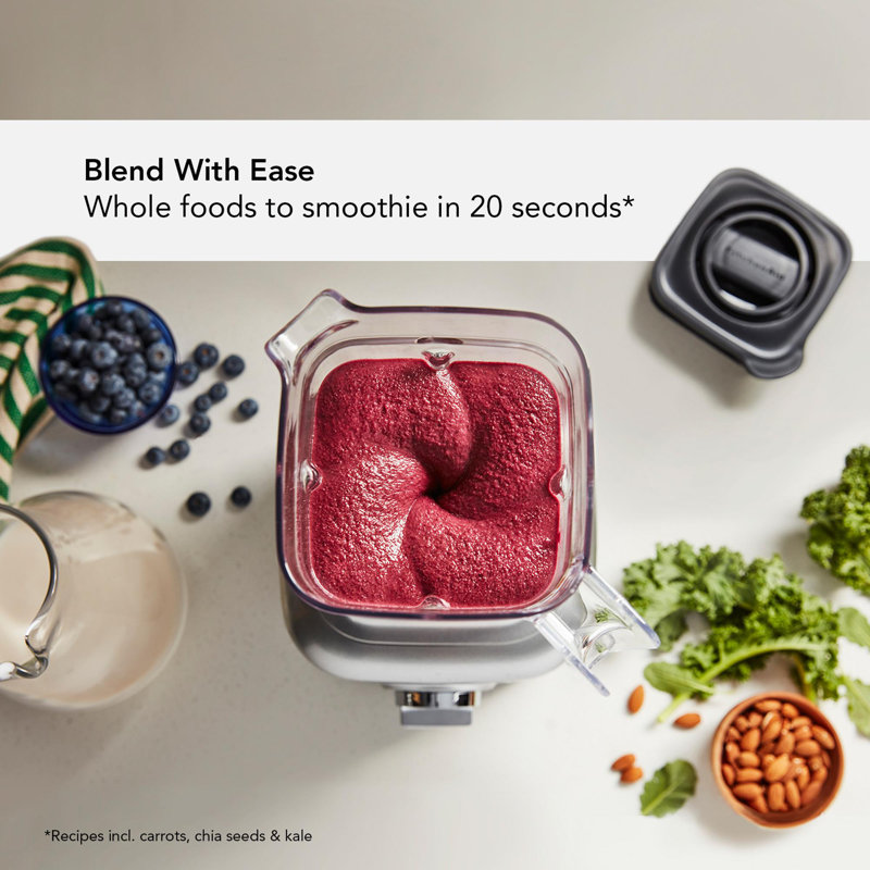 KitchenAid® K400 Variable Speed Blender with Tamper, Contour Silver