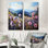 Fleurs mauves Morning Glory Hill - ensemble de 2 décorations murales paysage floral