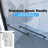 Double Sliding Shower Door, 56 - 60"x70", Aluminum, 8mm Tempered Glass, Black Hardware, Bathroom, Waterproof, Simple Install Approach 60"x70" Aluminum Alloy Frame, Sliding, Matte Black, Process