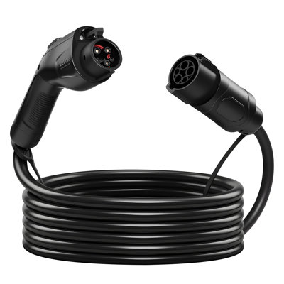 Câble d'extension de chargeur électrique pour véhicule électrique, câble d'extension J1772 de 40 pi compatible avec les chargeurs de véhicule électrique SAE J1772 de 120 V à 240 V, câble de charge de voiture robuste IP66 de niveau 1 / niveau 2 avec sac de transport
