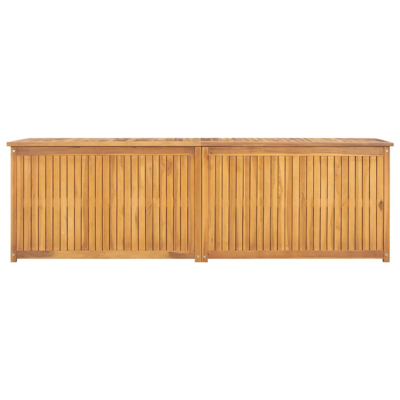 Marlow Home Co. Grimmett 175cm W Water Resistant Teak Solid Wood Deck Box in Brown