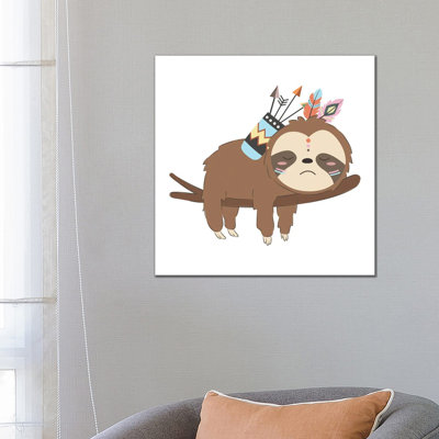 Adorable Baby Sloth by Art Mirano - Wrapped Canvas Print