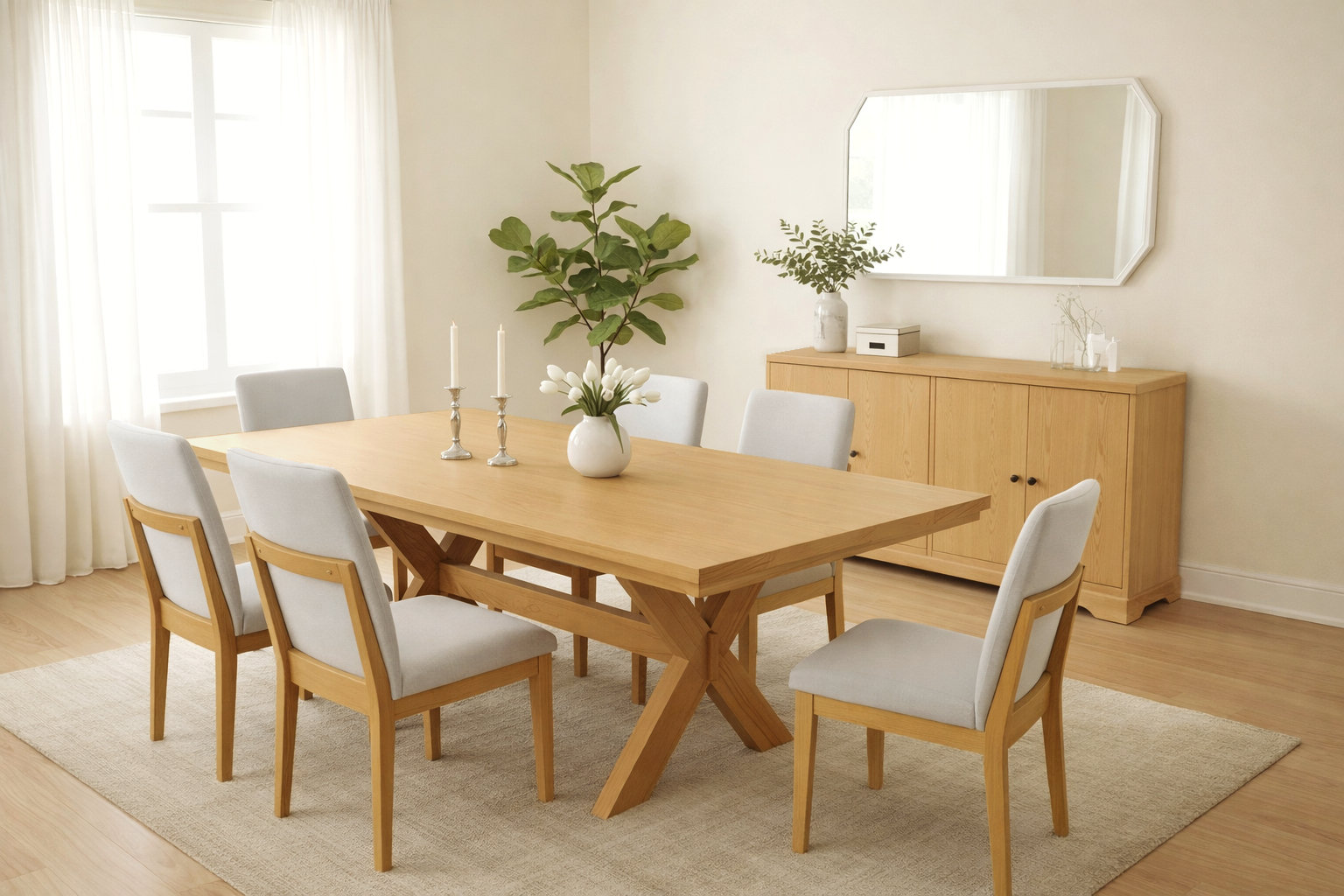 Sadler 66" Extendable Dining Table