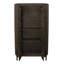 Armoire Doniece à 4 portes au fini brun foncé sur bois de manguier