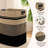 Large Laundry Hamper, 85L Tall Woven Clothes Basket With Leather Handles - Cotton Fabric Storage Organizer For Bedroom, Nursery, Laundry Room, Collapsible Rectangle Dirty Clothes Bin