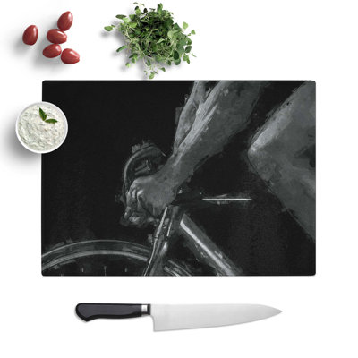 Tempered Glass Cycling Chopping Board