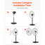 Ventilateur sur pied oscillant industriel 32 pouces à hauteur réglable, ventilateur à 3 vitesses à haute vitesse avec protection thermique et télécommande pour une utilisation intérieure et commerciale