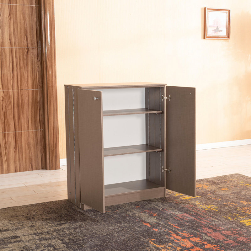 3 Tier Shoe Storage, Brown/Beige