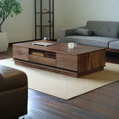 Solid Wood Coffee Table in Black Walnut