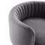 Chaise pivotante en velours Charles Emerald-1364120785