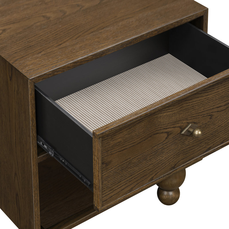 Astre Assembled Nightstand by Nate Berkus, Toffee