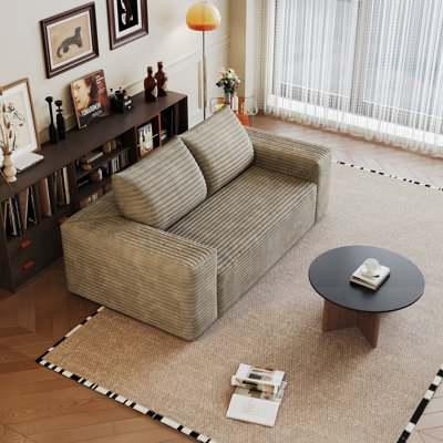 Corduroy Sofa,Deep Seat Couches