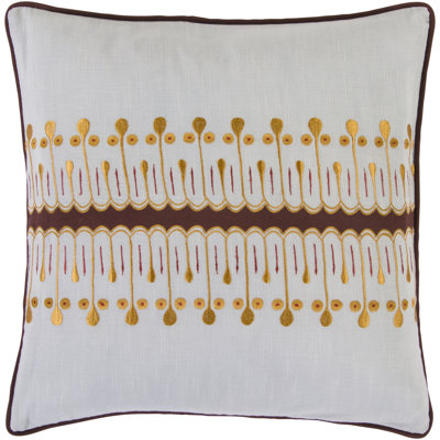 Geometric Cotton Reversible Throw Pillow