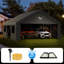 20 pi L 20 pi. D Garage extérieur robuste en acier galvanisé avec fenêtres respirantes et porte latérale - Gris-123014255