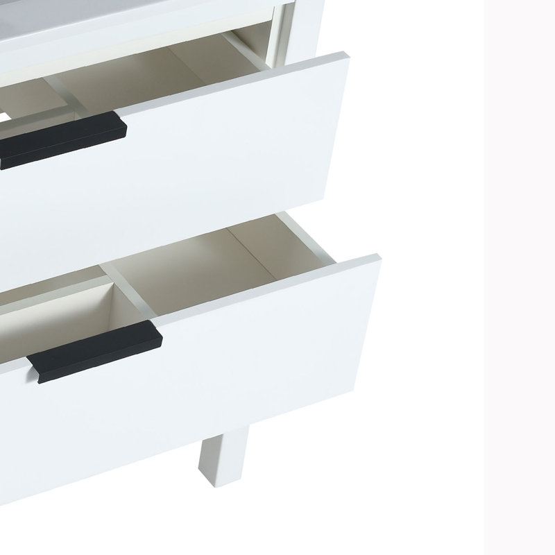 35.9'' Single Bathroom Vanity with Resin Top, White
