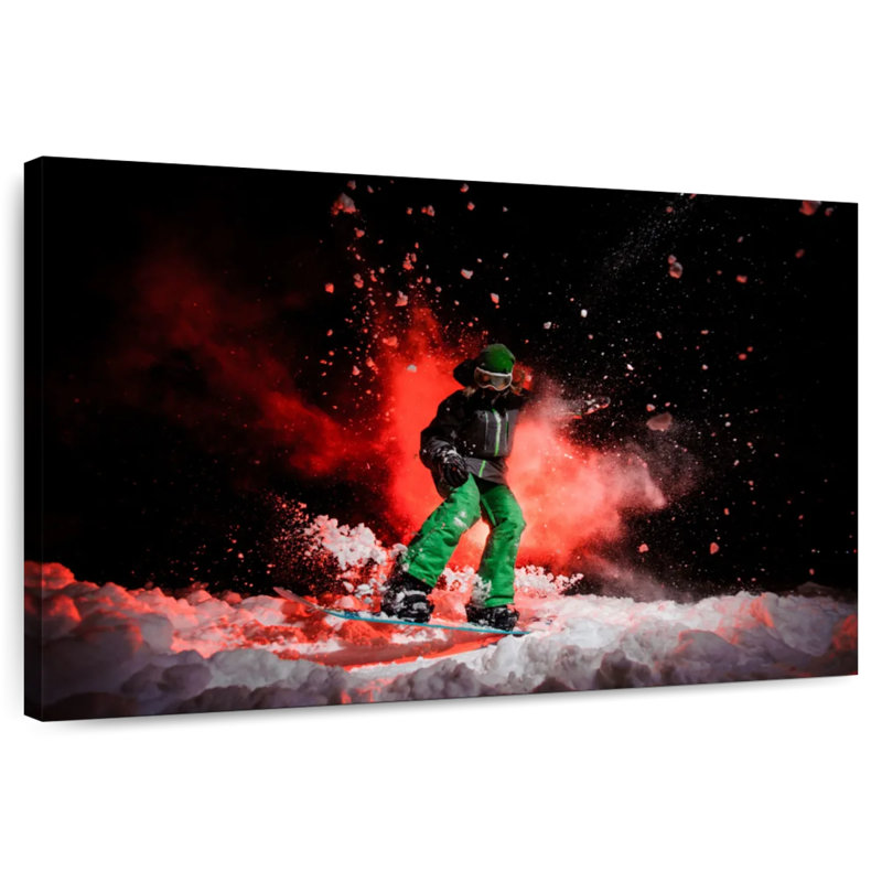 Snowboarder Sirci Cool, H 26 po x l 39 po