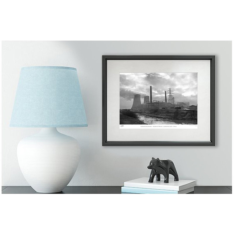 Birmingham, Industrial Landscape 1964 - Single Picture Frame Print, 60cm H x 80cm W x 2.3cm D