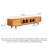 Retro Solid Cherry Wood Media Console with Storage for Living Room-1580697496