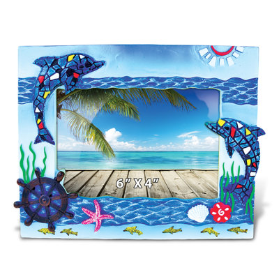 Violetta Blue Wood Matte Picture Frame