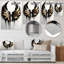 Décoration murale Ashlene - Ailes d'ange noires, argent et or III - Glam-87837341