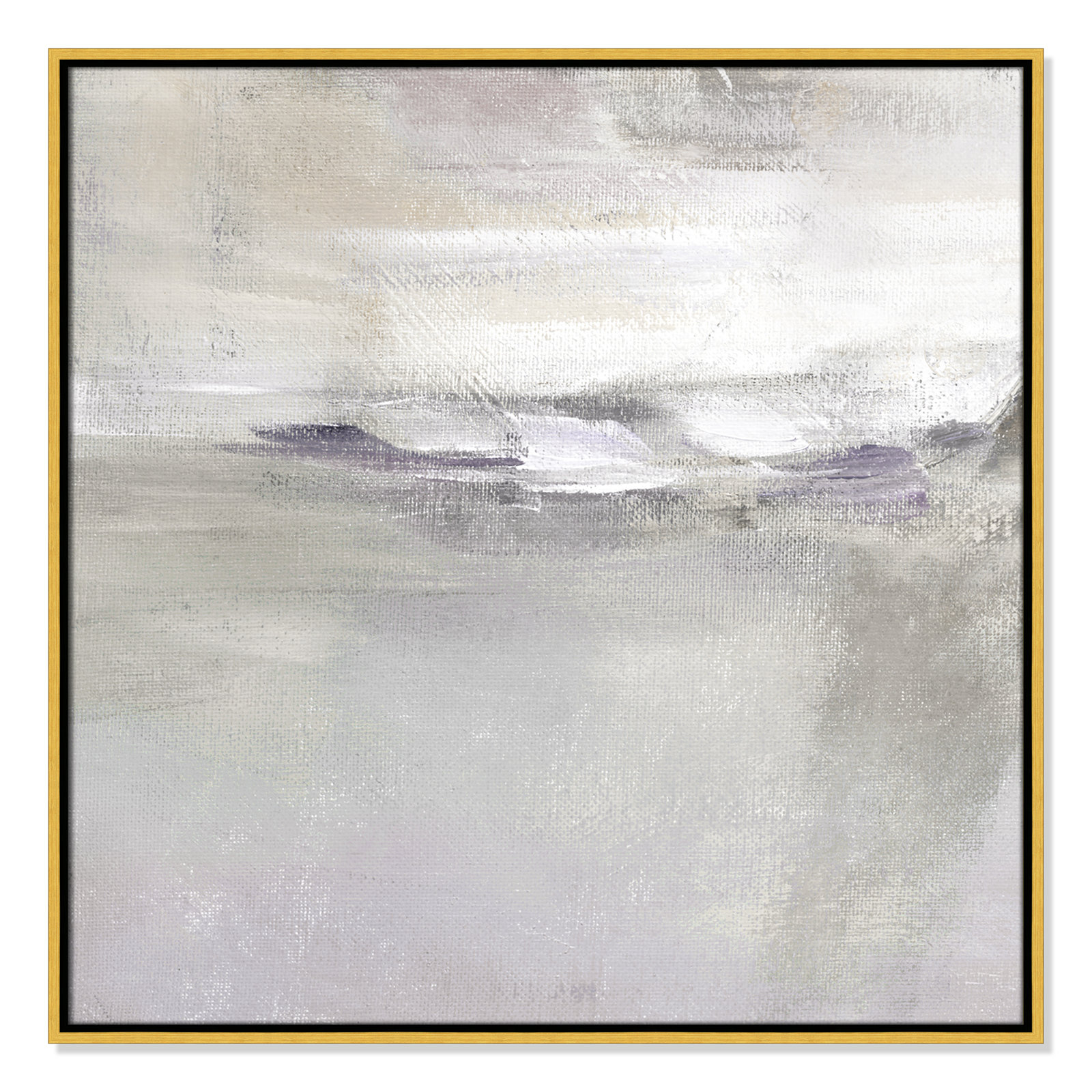 Abbott "Lilac Horizon" Print by Nan, 31.5" H x 31.5" W, Gold Framed