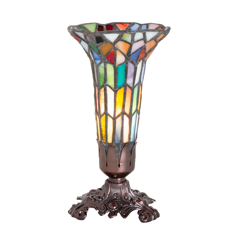Ganimet Table Lamp, Red/Blue/Green, 7.5" H x 4" W x 4" D