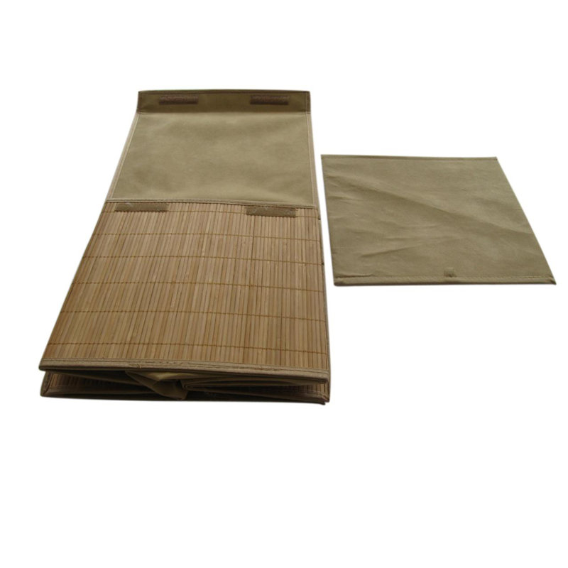 3 Pieces Laundry Hampers Bamboo Square Wicker Clothes Bin Baskets Storage Bin Organizers Folding