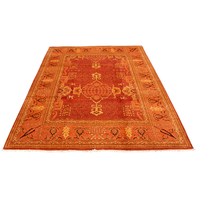 Tapis rouge foncé 9 pi 2 po x 12 pi 4 po Peshawar Finest