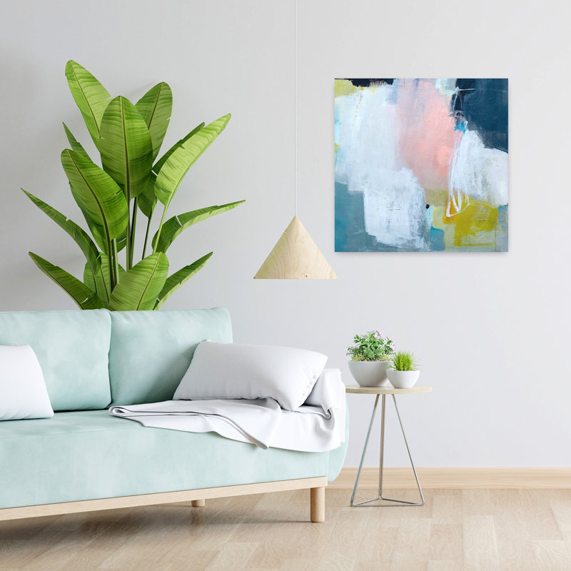 Réflexion passion, art contemporain abstrait, H 24 po x l 24 po