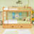 Queen Wood Bunk Bed With Trundle-1780627881