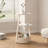 14.57"L Cream Sintered Stone Side Table