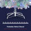 Arbre de Noël artificiel pré-éclairé argent 6 pi: 300 lumières DEL, 800 branches, charnières, intérieur / extérieur-117729767